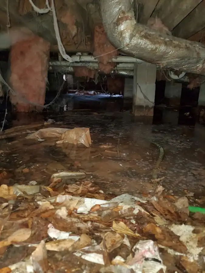 Crawl space flood assessment for Commercial Water Damage Restoration in South River